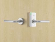  EM150LRIMW38 XS4 Mini Mifare Ble L Lever Furn 35-50 SS/wh