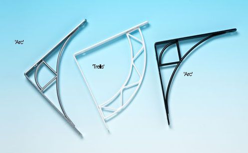 SAPPHIRE Trellis Shelf Bracket 8in Black