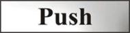  Sign 'push' (hor) 200x50mm CP