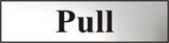  Sign 'pull' (hor) 200x50mm CP