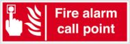  Sign Fire Alarm Call Point S/adhesive 300x100