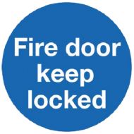  Sign Fire Door Keep Locked S/adh 100x100