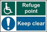  Sign Disable Refuge Keep Clear 200x300