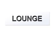  Sign 'lounge' 146x26mm Aluminium
