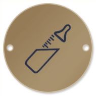  Pictogram Baby Change Room 75mm Dia PB