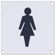  Pictogram Female 140x140mm Aluminium