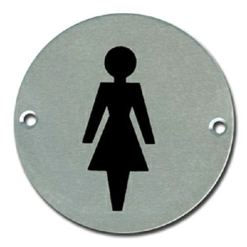  Pictogram Female 75mm Dia Aluminium