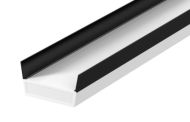 LORIENT Intumescent Twin Fin Smoke 2100x10x4 SA White