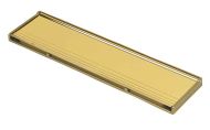 MAP HARDWARE 874-33 Letterplate 292x76mm Gold Frame & Flap