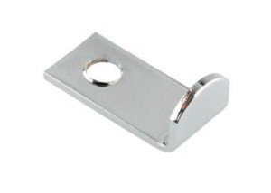  Mirror Clip 90 Deg 16mm Side Fix 6mm Brass CP