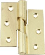  Rising Butt Hinge 75mm Right Hand Electro Brass