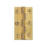 HERITAGE BRASS HG99-120-NB Solid Drawn Brass Butt Hinge 63x35x1.4mm Br