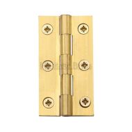 HERITAGE BRASS HG99-125-NB Solid Drawn Butt Hinge 75x40x2.5mm Br