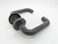 NORMBAU 0570.08 Lever Handle  Rose 20mm Dia Dark Grey