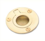 SAMUEL HEATH P1717-A-PB Flush Ring Circular 38mm PB