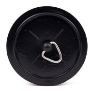  Plastic Sink Plug 1 3/4 Black