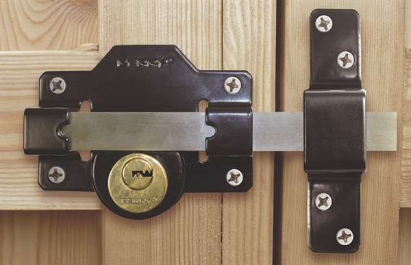 Perry Long Throw Gate Lock Double 50mm Cylinder