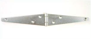  Light Strap Hinges 150mm Bright Zinc Plated