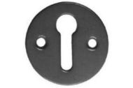  Round Key Escutcheon 35mm Diameter Black