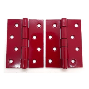 PERRY Strong Steel Butt Hinge 100mm Hewi Ruby Red