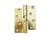 Rising Butt Hinge 100mm Left Hand E/brass
