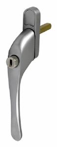  Upvc Window Handle Inline Locking Silver