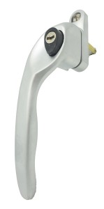  Upvc Window Handle Locking Left Hand Silver