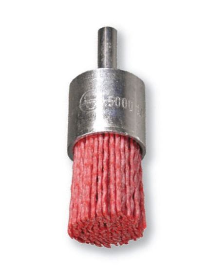  Nylon Cup Brush Red Coarse 25mm 1/4 Shank