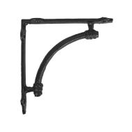ROTHLEY Rustic Arch Bracket 270x270mm Matt Black