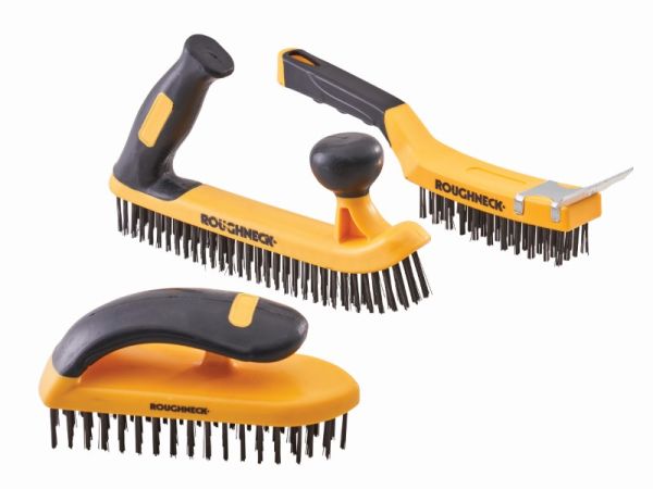 ROUGHNECK Heavy Duty Wire Brush Set 3pc