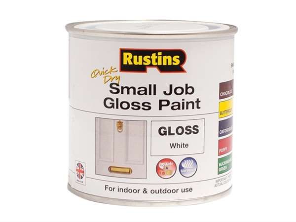 RUSTINS Small Job Quick Drying White Gloss 250ml