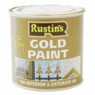 RUSTINS Quick Drying Gold Paint Int & external 250ml