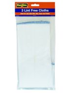 RUSTINS Lint Free Cotton Cloths 300x300mm Pk-3