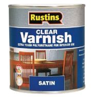 RUSTINS Varnish Int Poly Clear Satin 500ml
