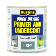 RUSTINS Qd Int/Ext Wood Primer/Undercoat Grey 250ml