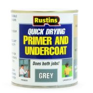 RUSTINS Qd Int/Ext Wood Primer/Undercoat Grey 500ml