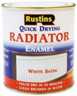 RUSTINS Q/d Radiator Enamel Satin 250ml White
