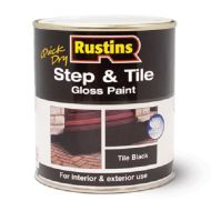 RUSTINS Qucik Dry Step & Tile Black Int/ext 250ml