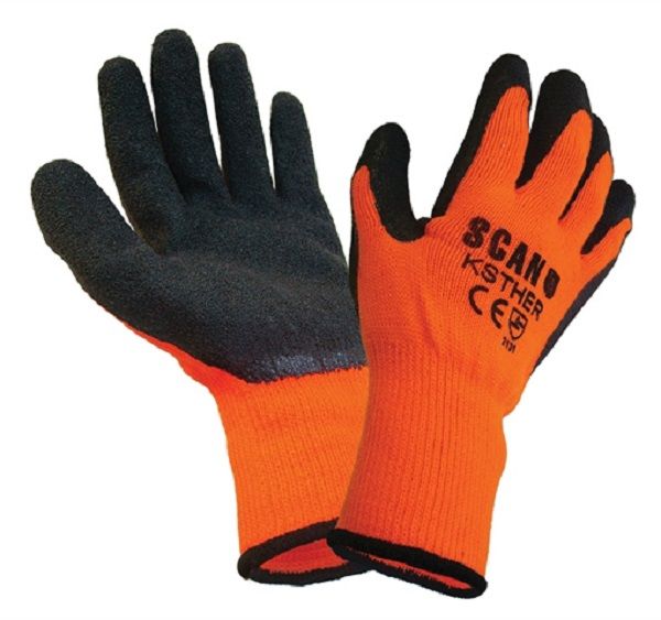  Thermal Gloves Orange / Black