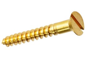  WoodScrew Countersunk 6 x 1 Brass