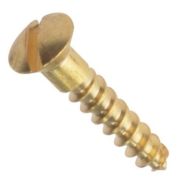  WoodScrew Raised Head 6 x 3/4 Brass