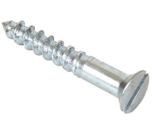 WoodScrew CSK 4x1/2 Brass/CP
