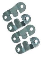  Flush Mounting Plates Mini 2 Pairs Zinc Plated