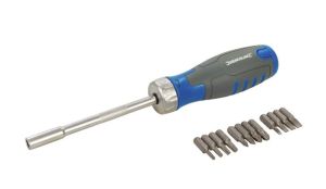 SILVERLINE 930569 Ratchet Screwdriver 12-in-1 Muli Bit