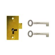 A&E SQUIRE D123VB Cupboard Lock Straight 1Lever 76mm 2Key PB