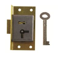 A&E SQUIRE Cupboard Lock Cut 1Lever 51mm LH 1Key PB