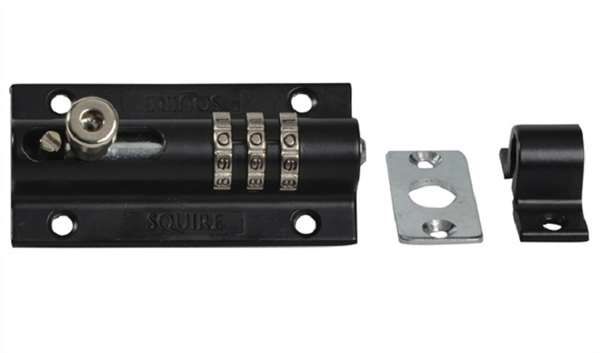  Combination Bolt 3 Digit 90mm Black
