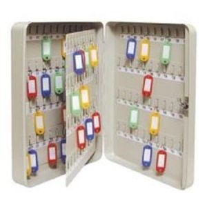  Key Cabinet 110 Hooks 280x370x80 Grey