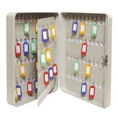  Key Cabinet 110 Hooks 280x370x80 Grey