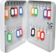  Key Cabinet 24 Hooks 180x250x60 Grey